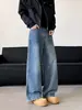 Jeans de Pierna Recta Retro Americano para Hombre 2026 Nueva Marca de Moda High Street Cleanfit Sueltos Adelgazantes Pantalones de Pierna Recta