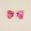 Lazo de Tela Hecho a Mano con Estampado de Cerezas Lindas Accesorios Decorativos DIY para Ropa, Zapatos, Bolsos Semiacabados Venta al por Mayor