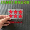 Pegatinas Reflectantes para Cascos de Motocicleta Eléctrica, Película Reflectante Creativa Personalizada de Advertencia Nocturna, Pegatinas Decorativas para Coches
