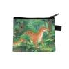 Monedero con diseño de dinosaurio de dibujos animados para estudiantes y niños, bonito bolso de almacenamiento, auriculares de gran valor, bolsa de fábrica, lote