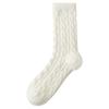 Meias de Dormir Ultra Macias para Mulheres da Acheng, Forradas com Fleece para Outono e Inverno, Espessas, Quentes, na Altura da Panturrilha, Meias para Gestantes, Meias de Pelúcia Largas