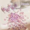 Arte de Uñas Mini Pequeño Diamante Aurora Morado Fantasma Base Plana Diamante de Forma Especial Super Brillante Pedrería Joyería Hielo Transparente Especial