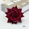 Flor de Rosa de Terciopelo de Tamaño Mediano para Hacer Pasadores para Ropa Tradicional China, Kit de Materiales para Caja de Flores, Rosa Artificial de Terciopelo