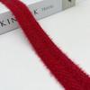 Borde Plegable de Algodón Blanco y Negro Tira de Borde para Chaqueta de Plumas de Lana de Cordero Encaje Ondulado de Agua Tira de Borde para Ropa Hecha a Mano DIY