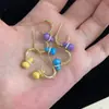 2026 Novos Brincos de Abóbora com Zircônia e Esmalte Novo Estilo Chinês Estilo Antigo Brincos de Tarraxa Design de Nicho Versátil Acessórios para Brincos Atacado