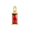 Colgante de Circonita de 12 Colores Más Vendido Transfronterizo, Colgante de Collar de Lujo Chapado en Cobre Dorado, Accesorios para Joyería DIY