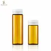 Frasco transparente de 15ml/30ml com fecho duplo, frasco de vidro para máscara facial marrom, material de embalagem para tubo dispensador de líquido à prova de luz