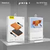 Carga inalámbrica magnética transfronteriza metálica ultradelgada de 10000 mAh tres en uno con soporte puede cargar reloj power bank