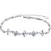Pulsera de plata esterlina S925 de trébol de cuatro hojas Elaine jewelry pulsera simple coreana pequeña fresca moda regalo para novias para mujeres