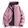 Chaqueta de trabajo funcional 3 en 1 para exteriores para hombres y mujeres, adecuada para primavera y otoño, a prueba de viento y resistente al agua, con estampado de logotipo para montañismo
