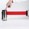 Cinta de Advertencia Retráctil de Acero Inoxidable para Montaje en Pared 1.0m Cinta Retráctil Línea de Advertencia Cinta de Aislamiento de Seguridad para Montaje en Pared Cinta de Advertencia Extensible Valla