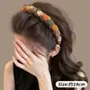 Diadema de estilo coreano, ligera, ancha, de color liso para mujer, que ofrece un look sofisticado y elegante, con un diseño que realza la altura en la coronilla, presentando un estilo retro, chic y moderno