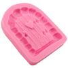 Puerta de Hadas Puerta de Dibujos Animados Puerta de Madera Cabina Flip Pastel Molde de Silicona Pastel de Chocolate Molde Decorativo H3038