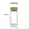 Botella de Condimento de Pimienta al por Mayor en Stock, Cuadrada de 120ml Frasco de Comino Chile, Botella de Condimento, Botella Recargable para Condimentos Sólidos