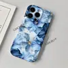 Funda de Teléfono Floral con Tinta Azul Compatible con Todos los Modelos de Apple Venta Caliente Transfronteriza Ultra Delgada Sensación Desnuda Funda Tipo Película Artística