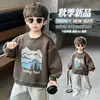 Moletom Casual Masculino para Primavera e Outono, Camiseta Básica Infantil Gola Redonda, Novo Suéter Casual de Manga Longa para Bebê 2026