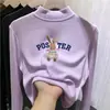 Roupa térmica infantil com forro de fleece, estilo outono e inverno, camiseta casual da moda de manga comprida com gola alta, perfeita para usar em camadas