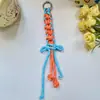 Fabricante Miu Serie Nudo de Espiga de Trigo Cuerda Trenzada Bolsa de Cuerda de Nylon Multicolor Encanto Llavero Colgante Estilo Ins Lindo para Niña