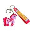 Accesorios para Bolsas de Dibujos Animados Anime del Zodiaco de Año Nuevo Pequeños Regalos Souvenirs Llavero Colgante del Auspicioso Año del Caballo