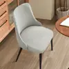 Funda Elástica para Silla Curva con Reposabrazos Cortos, Funda Universal Todo Incluido Engrosada para Cuatro Estaciones, Funda Protectora para Silla de Comedor con Respaldo Integrado