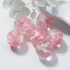 Pingente Glaciar Pó Dourado Contas de Flor Contas Redondas Contas com Furo Reto Pulseira de Resina Material para Joias DIY Acessórios