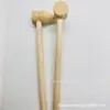 Mini Martillo de Madera Knock Planet para Pastel Martillo de Madera Pequeño Juguete para Niños Mazo diy Semana de Agarre Cincel de Madera Dorado