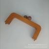 Accesorios de equipaje al por mayor de fábrica, mango de madera maciza, doble cuenta, boca cuadrada, clip dorado, mango de madera maciza, bolso hecho a mano DIY