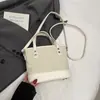 Bolso Tote Casual de Gran Capacidad Estilo Nuevo 2025 para Mujer, Bolso de Mano Simple de Moda Nicho en PU, Bolso de Hombro