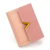 Nova Carteira Feminina Estilo Coreano Simples Carteira de Mão para Menina Porta-Moedas de Estudante Bolsa para Cartões Carteira Curta Feminina