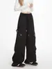 Pantalones de Trabajo Retro Americano de Pierna Recta con Pliegues para Hombres y Mujeres, Tendencia de Primavera y Otoño Hip-Hop, Holgados de Pierna Ancha, Casual