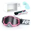 Set de Casco de Motocicleta Clásico en Stock, Gafas Todoterreno, Gafas de Exterior a Prueba de Viento, Gafas de Esquí UV, Gafas de Montar