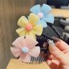 Artefacto para Quiebre de Cabello Infantil Peine para Cabello Acabado de Flequillo Horquilla de Flor Accesorios para el Cabello de Verano Parte Trasera de la Cabeza Horquilla para Cabello Femenino Tocado