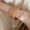 Pulsera Tejida de Ratán Hecha a Mano Étnica Pulsera Retro Bohemia Moda de Nicho de Alta Gama Pulsera Versátil