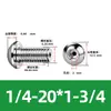 Tornillo Hueco de Cabeza Redonda Hexagonal para Escape de Acero Inoxidable 304, Estándar Británico y Americano, con Rosca de Tornillo Perforada al Vacío
