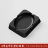 Cartucho de tinta negra de plástico multifuncional para estudiantes, resistente a caídas, con tapa, portátil, Cuatro tesoros de la sala de escritura, tinta marina para caligrafía y pintura tradicional china.