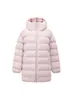 Chamarra Acolchada Estilo Puffer de Longitud Media con Capucha de Plumón de Pato Blanco de Alto Poder de Relleno 90 para Mujer 2026 Engrosada Cálida Holgada Moderna Ropa de Abrigo