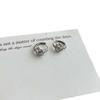 Moda exquisita estilo retro hebilla segura hebilla de oreja incrustada piedra ojo de gato lujo ligero pendientes de alto sentido mujeres una generación de cabello