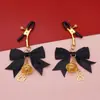 Pinzas para pezones de pata de gato de SM con campana de mariposa para hombres y mujeres, juguetes sexuales de entrenamiento de senos, pinzas eróticas de metal para pezones con campana