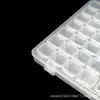 Caja de Pedrería para Uñas, Caja de Joyería de Pedrería sin Fugas, Caja de Empaque Transparente de 56 Compartimentos, Caja de Almacenamiento Pequeña para Accesorios y Piezas de Uñas, Caja de PP al por Mayor