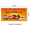 Tecido de Fundo Personalizado para Halloween Transfronteiriço Cortina de Porta Bandeira de Jardim Faixa Casal Dia dos Mortos Suprimentos para Festa em Bar Bandeira