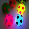Futebol Luminoso e Sonoro Tpr Limpeza de Dentes e Molares Flash Led Cão de Porte Médio Passeio Cão Treinamento Cão Interativo Brinquedo Bola à Noite