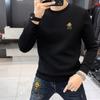 Sudadera Nueva de Lujo Ligero para Hombre Otoño e Invierno con Oso 3D, Ropa Versátil Casual para Hombre, Sudadera Gruesa Forrada de Polar, Marca de Moda Tendencia