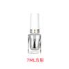 Botella Vacía Redonda de Vidrio para Esmalte de Uñas con Pincel Cuadrado, Botella Recargable, Pincel para Pintura, Pincel para Aceite, Botella de Vidrio de 3-15 ml con Bolas Anti-Sedimentación