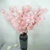 Adornos Decorativos de Flor de Pera de Tres Puntas Recomendados por el Fabricante, Flores Artificiales de Pie, Flores de Cerezo de Seda Hechas a Mano al por Mayor