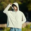 2025 Novo Roupa de Proteção Solar de Primavera e Verão para Casal Roupa de Proteção Solar Masculina Roupa de Verão Feminina Mesmo Tecido de Seda de Gelo Roupa de Proteção Solar para Homens e Mulheres