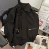 Chaqueta transfronteriza con un ambiente de alta gama, elegante e informal, con cremallera, adecuada tanto para hombres como para mujeres, nuevo modelo otoño e invierno 2026 chaqueta de trabajo