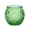 Portavelas Esférico de Vidrio con Patrón de Diamantes, Taza de Velas Aromáticas Multicolor, Exclusivamente para Amazon y Temu, en Stock para FBA