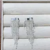 Elegantes pendientes franceses retro con borlas 2024, nuevos pendientes largos de lujo, ligeros y únicos de alta gama.