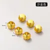 Cuentas Espaciadoras para Rueda Chapadas en Oro de 24 Quilates, Piezas Espaciadoras Lisas, Accesorios Hechos a Mano para Joyería DIY, Cuentas para Pulseras y Collares, Conservación del Color
