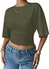 2026 Transfronterizo Europeo y Americano Nuevo Top de Hombro Casual Versátil Ajustado Dulce y Picante Diseño para Mujer